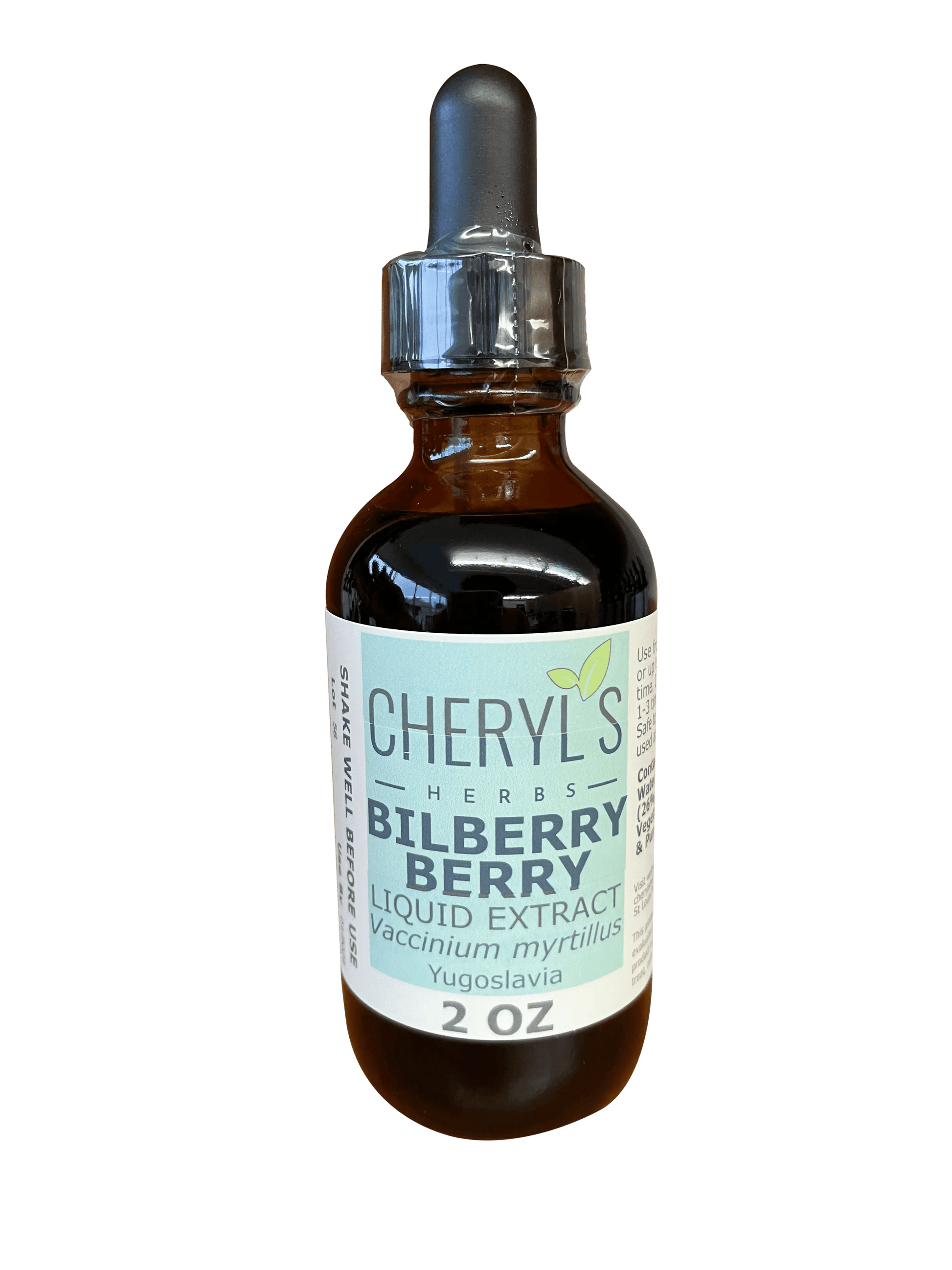 BILBERRY BERRY LIQUID EXTRACT - ORGANIC - Cheryls Herbs