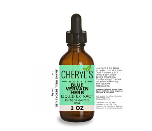 BLUE VERVAIN HERB LIQUID EXTRACT * - Cheryls Herbs