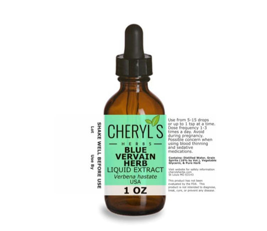 BLUE VERVAIN HERB LIQUID EXTRACT * - Cheryls Herbs