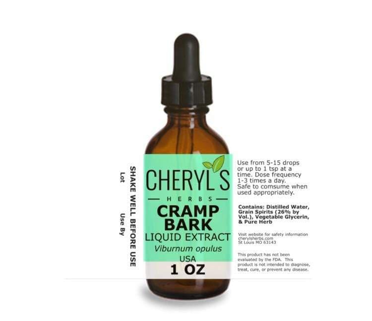 CRAMP BARK ORGANIC LIQUID EXTRACT - Cheryls Herbs