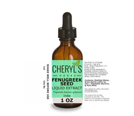 FENUGREEK SEED LIQUID EXTRACT - Cheryls Herbs