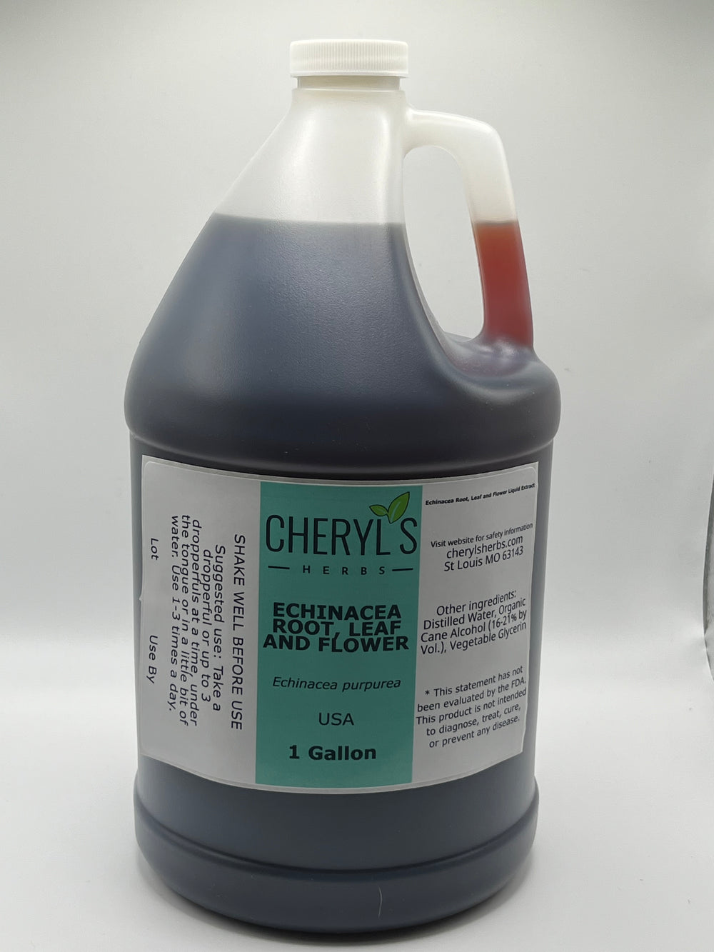 Gallon-sized bottle of Echinacea tincture