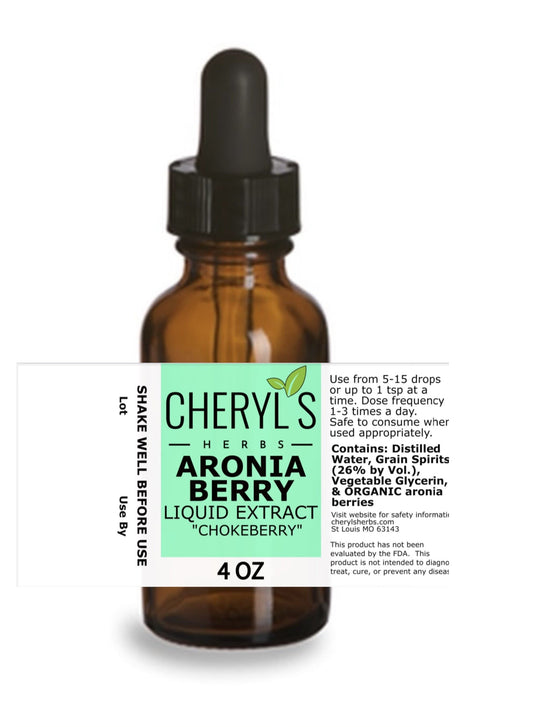 Aronia Berry (Chokeberry) Liquid Extract - Cheryls Herbs