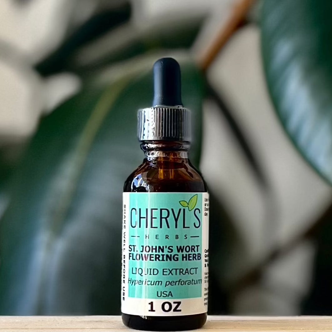 Cheryls Herbs St Johns Wort (Hypericum Perforatum) Liquid Extract- Supports Emotional Well Being - Cheryls Herbs