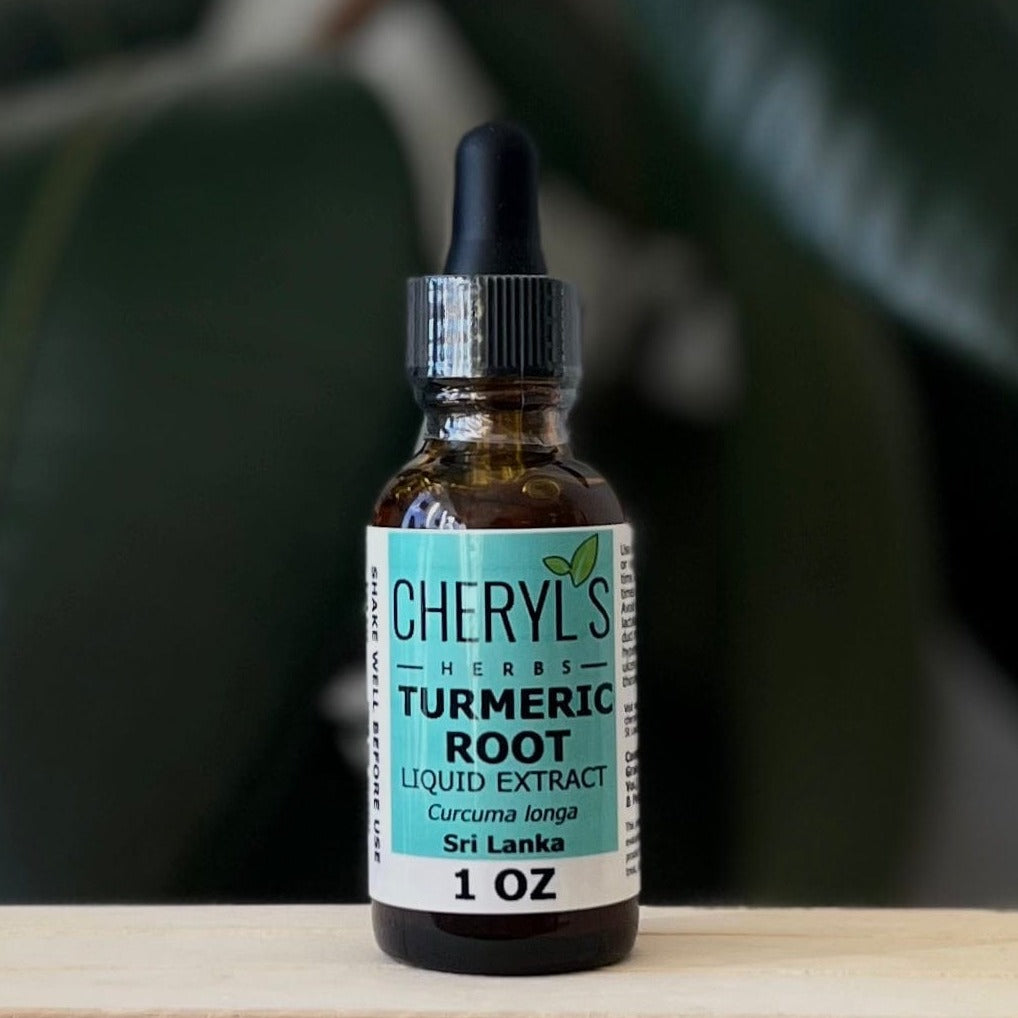 Cheryl's Herbs Turmeric (Curcuma Longa) Liquid Extract- Organic- Supports Multi-System Health - Cheryls Herbs
