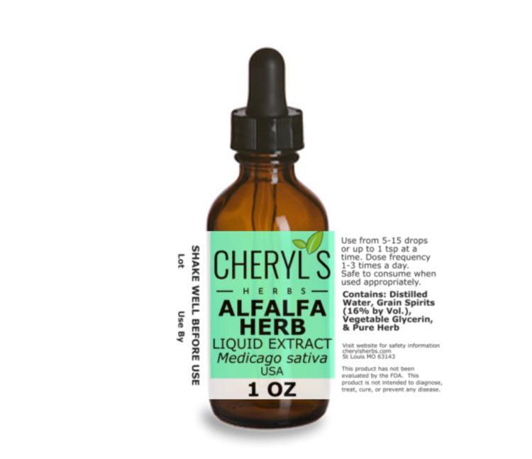 ALFALFA HERB LIQUID EXTRACT - Cheryls Herbs