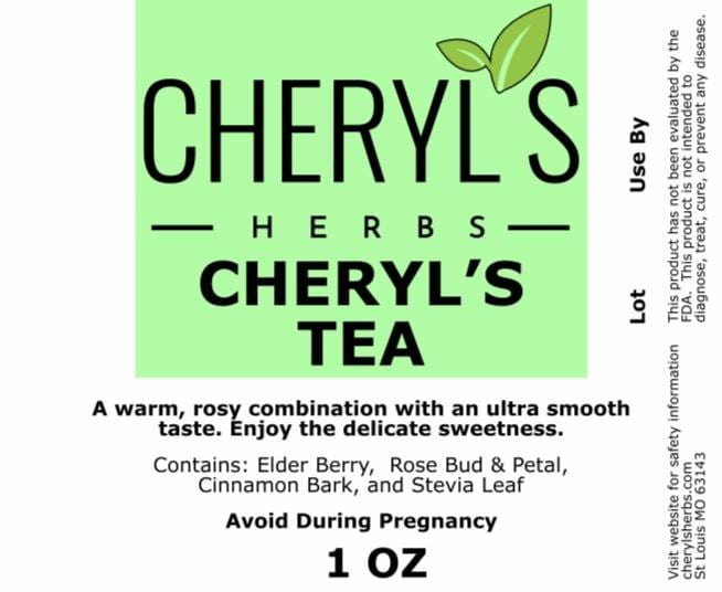 CHERYL'S TEA - CERTIFIED ORGANIC - Cheryls Herbs