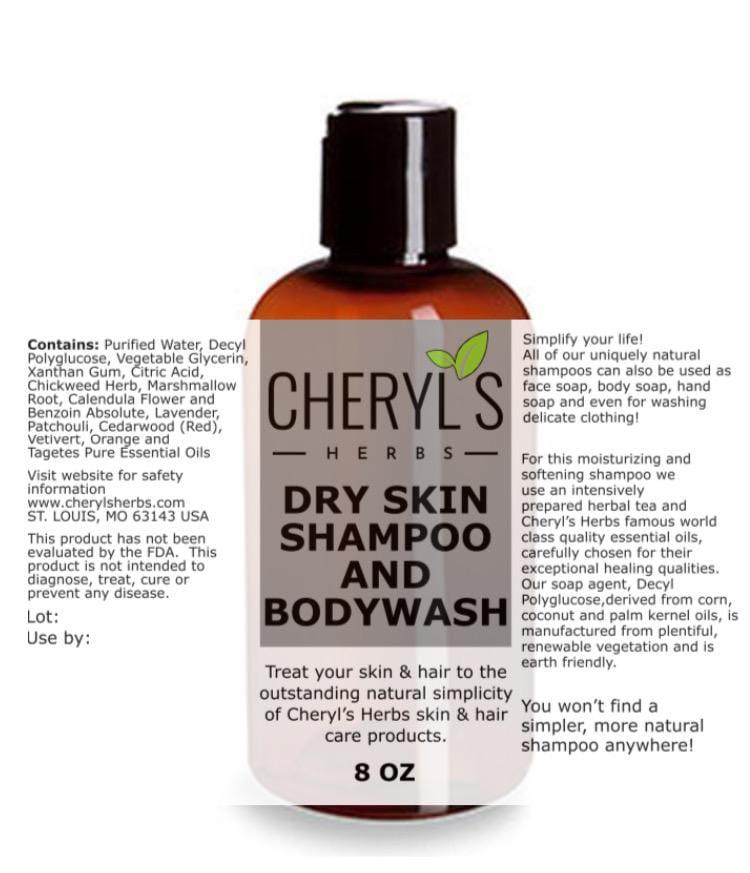 DRY SKIN SHAMPOO AND BODYWASH - Cheryls Herbs