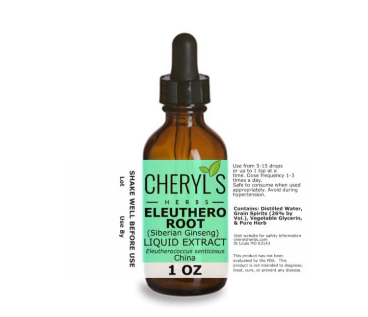 ELEUTHERO ROOT LIQUID EXTRACT - Cheryls Herbs