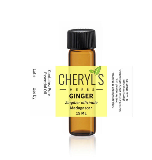 GINGER ESSENTIAL OIL - Cheryls Herbs