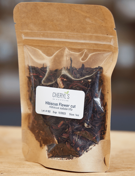 HIBISCUS FLOWER whole or cut - CERTIFIED ORGANIC - Cheryls Herbs