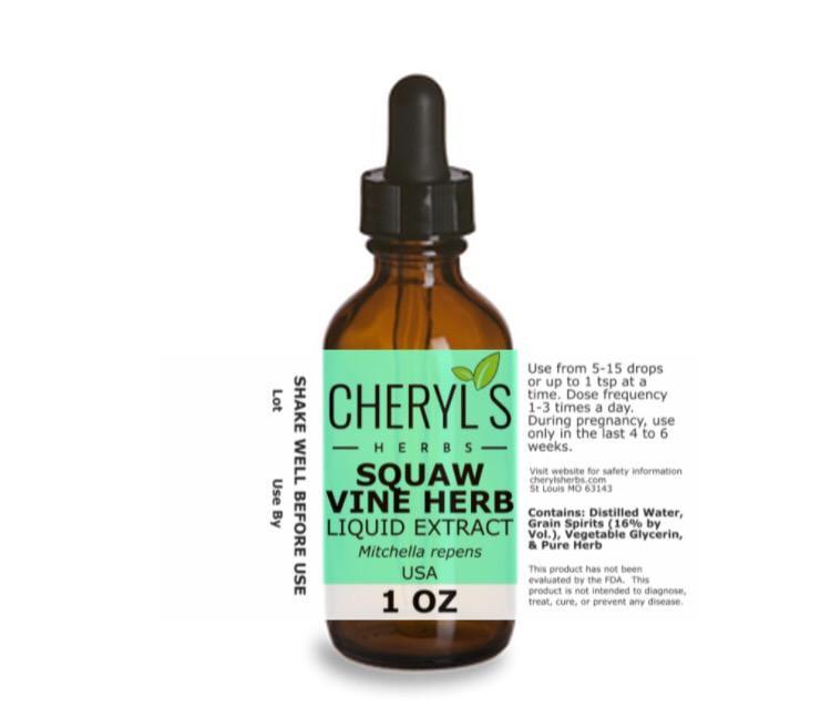 SQUAW VINE HERB LIQUID EXTRACT * - Cheryls Herbs