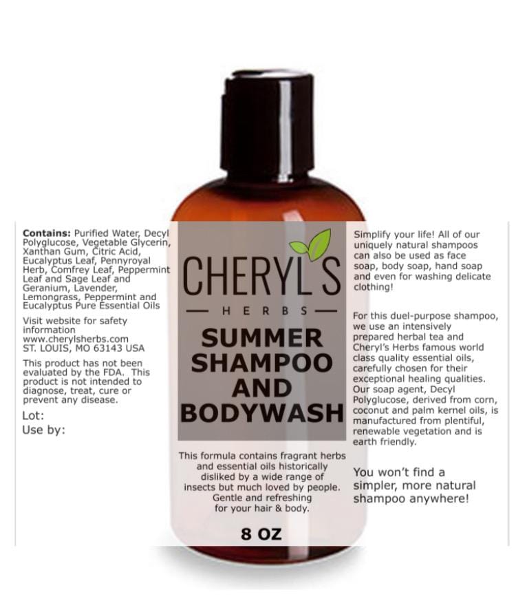SUMMER SHAMPOO AND BODYWASH * - Cheryls Herbs