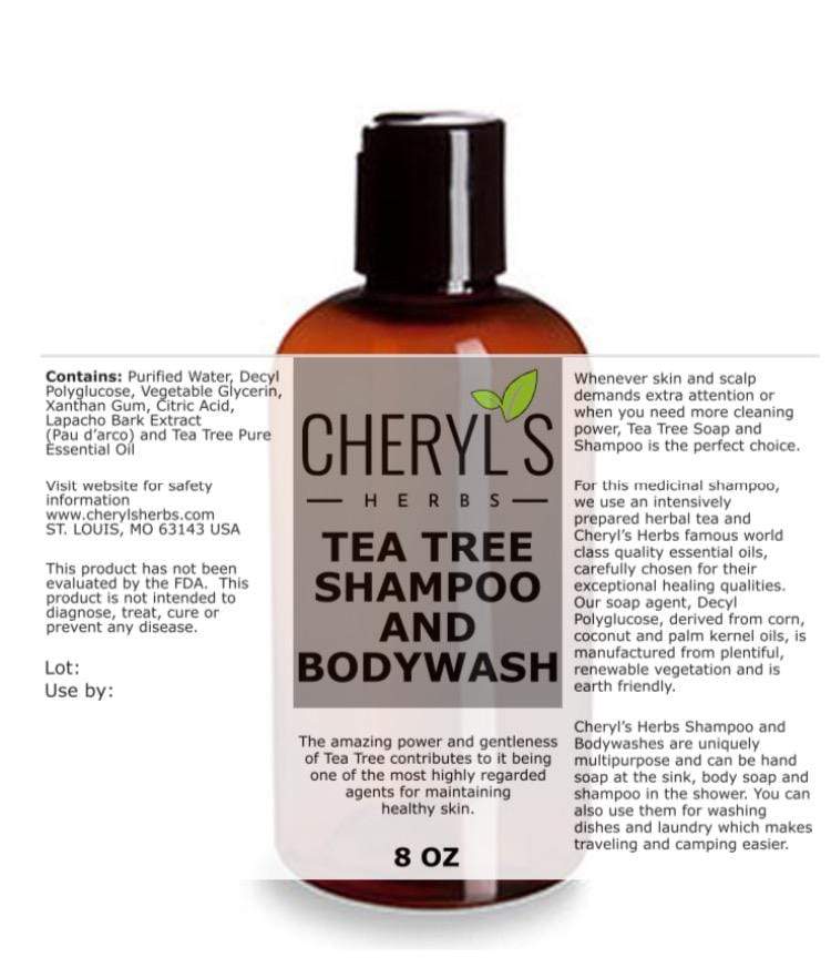 TEA TREE SHAMPOO AND BODYWASH - Cheryls Herbs