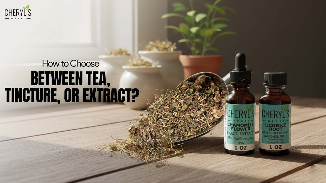 How to Choose Between Tea, Tincture, or Extract?