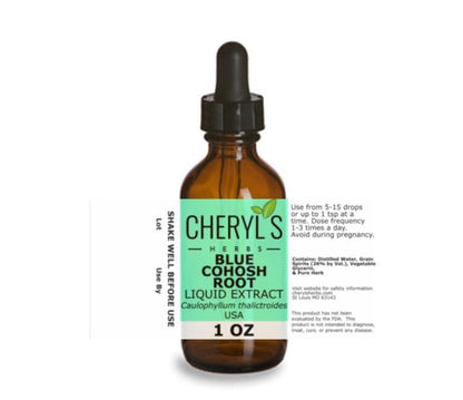 BLUE COHOSH ROOT LIQUID EXTRACT * - Cheryls Herbs