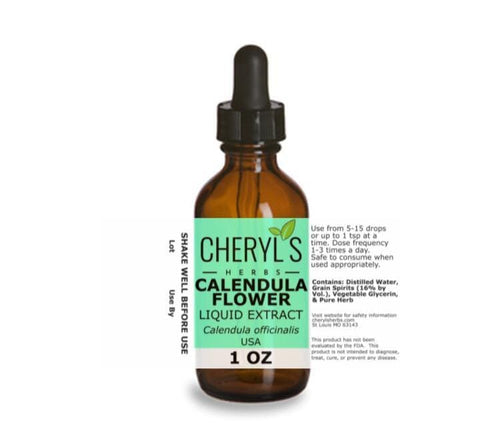 CALENDULA FLOWER LIQUID EXTRACT - Cheryls Herbs