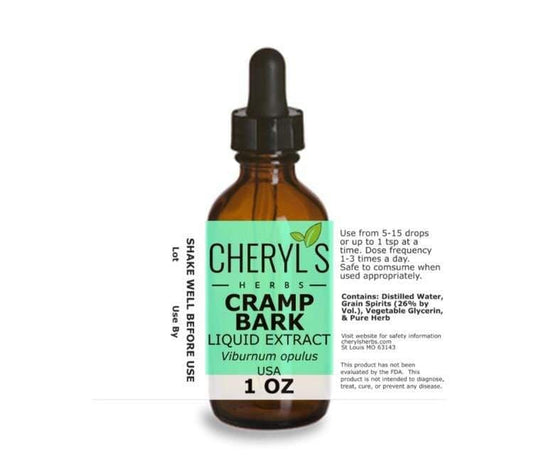 CRAMP BARK ORGANIC LIQUID EXTRACT - Cheryls Herbs