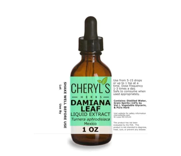 DAMIANA LEAF LIQUID EXTRACT - Cheryls Herbs