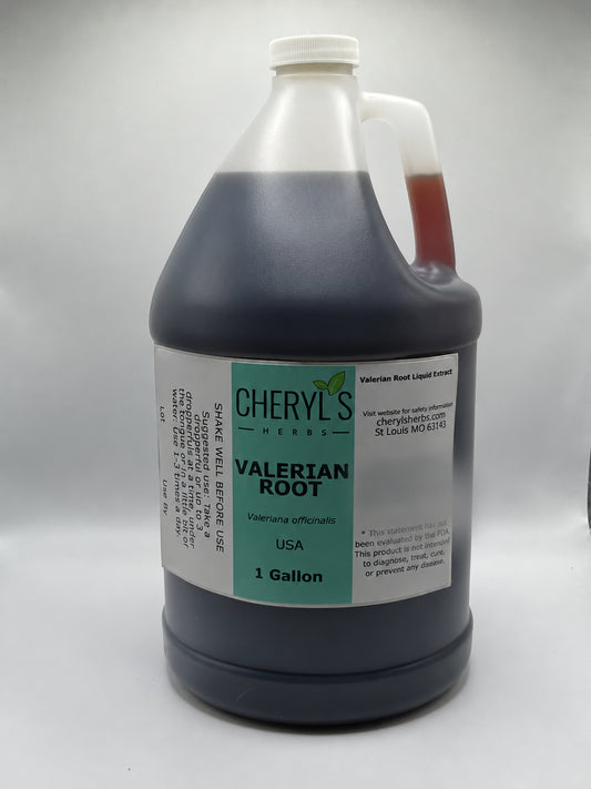Cheryl’s Herbs valerian gallon container
