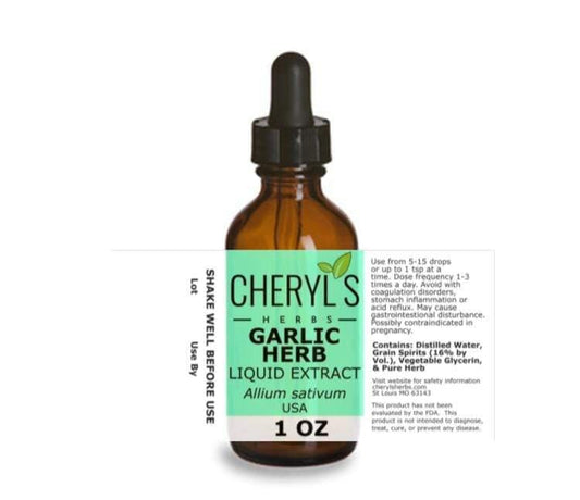 GARLIC ORGANIC LIQUID EXTRACT - Cheryls Herbs
