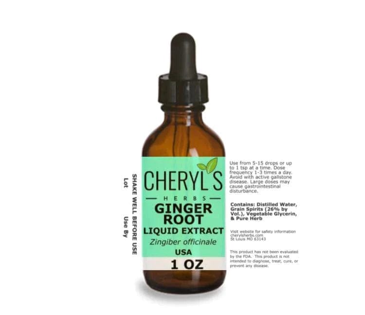 GINGER ROOT LIQUID EXTRACT - Cheryls Herbs