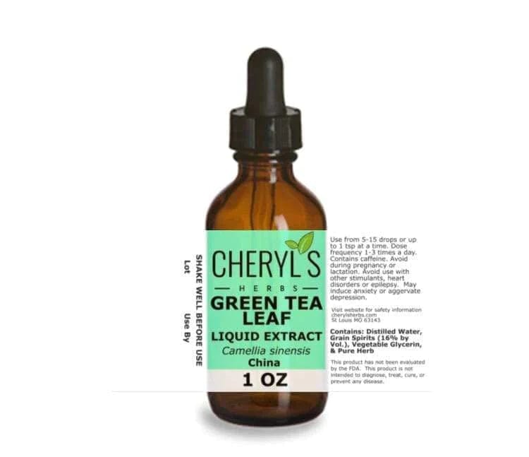 GREEN TEA LIQUID EXTRACT - ORGANIC - Cheryls Herbs