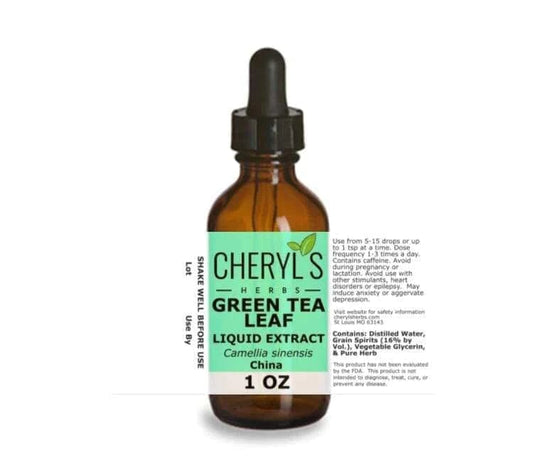 GREEN TEA LIQUID EXTRACT - ORGANIC - Cheryls Herbs