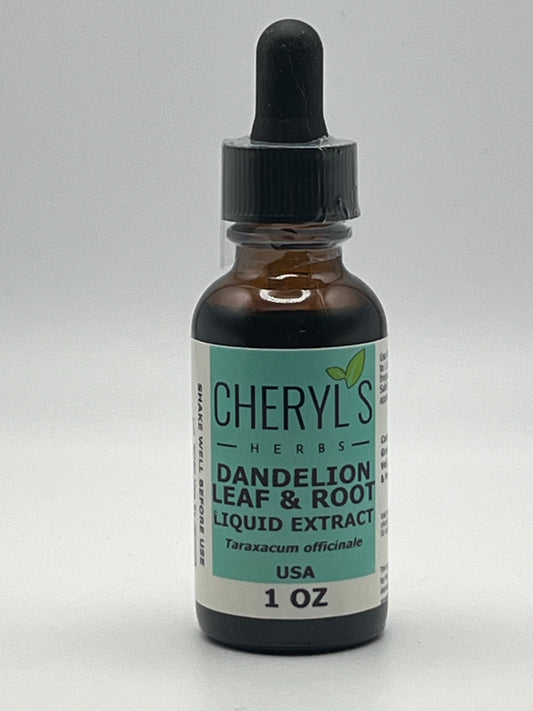 Cheryls Herbs Dandelion Leaf and Root (Taraxacum Officinale) Liquid Extract - Organic- Supports Digestive System Health