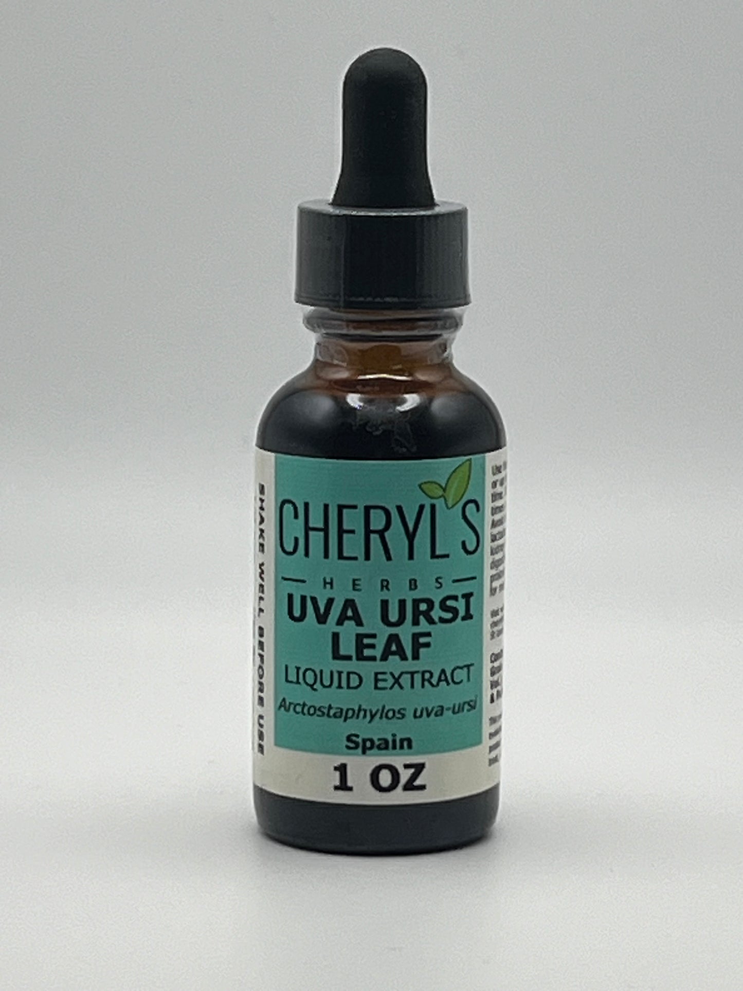 Cheryls Herbs Uva Ursi Leaf (Arctostaphylos Uva Ursi) Liquid Extract- Organic- Supports Genitourinary System Health