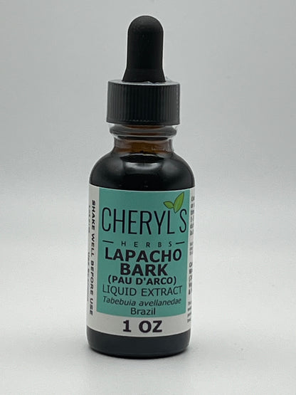 Cheryl's Herbs Lapacho (Pau D'Arco) Liquid Extract- For Immune Support