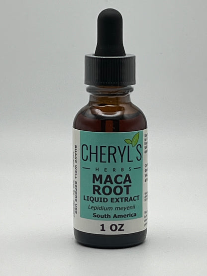 Cheryl's Herbs Maca Root  (Lepidium Meyenii) Liquid Extract- Supports Reproductive System Health