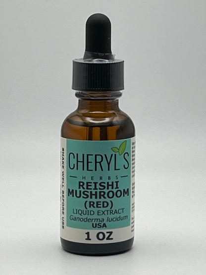 Cheryl's Herbs Reishi Mushroom (Ganoderma Lucidum) Liquid Extract- Supports Immune System
