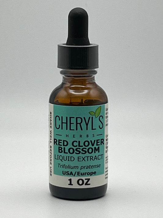Cheryl's Herbs Red Clover Blossom (Trifolium pratense) Liquid Extract- Organic-