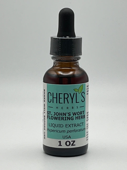 Cheryls Herbs St Johns Wort (Hypericum Perforatum) Liquid Extract- Supports Emotional Well Being
