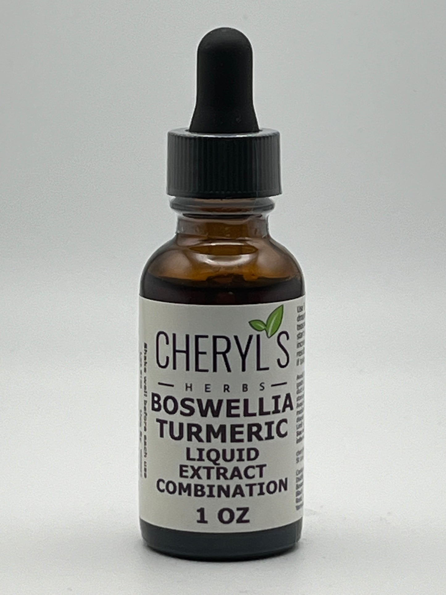 Cheryl's Herbs Boswellia Turmeric Liquid Extract Combination- Organic- Support for Musculoskeletal System