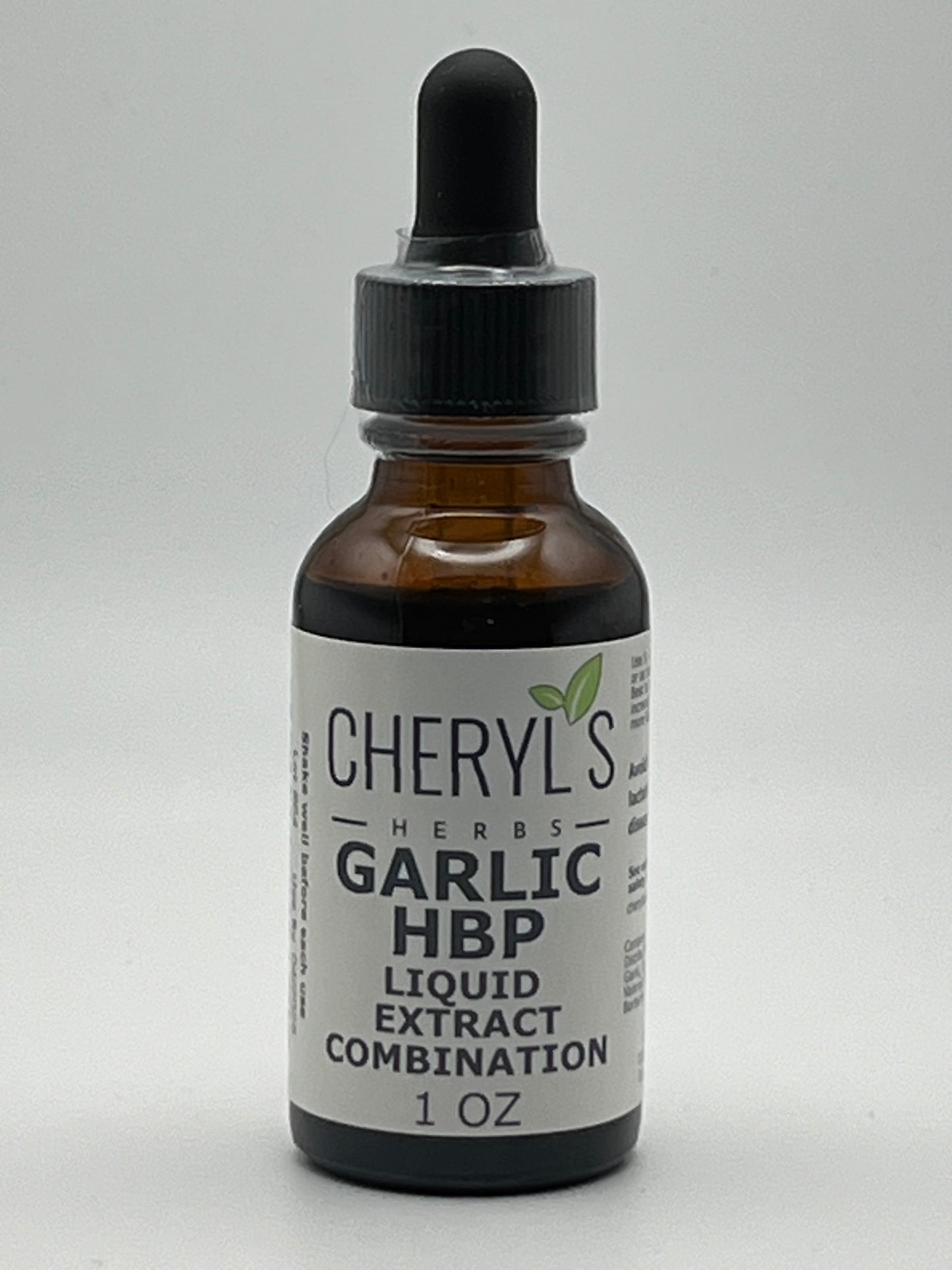 Cheryl's Herbs Garlic HBP Liquid Extract Combination- Organic- Supports Circulatory Health