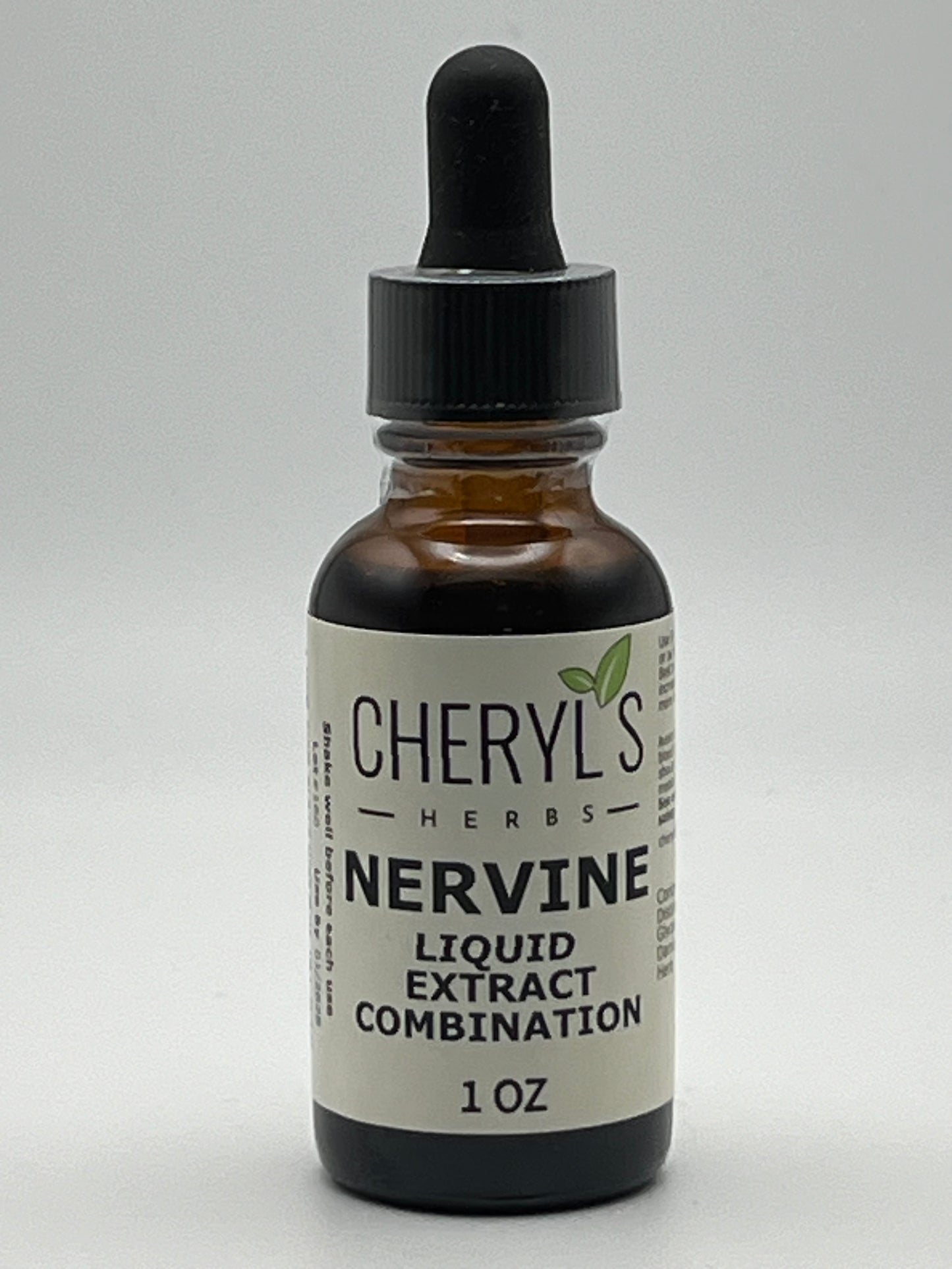 Cheryl's Herbs Nervine Liquid Extract Combination- Organic- Supports Nervous System Health