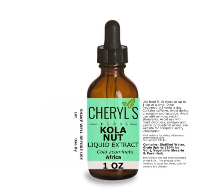 KOLA NUT LIQUID EXTRACT * - Cheryls Herbs