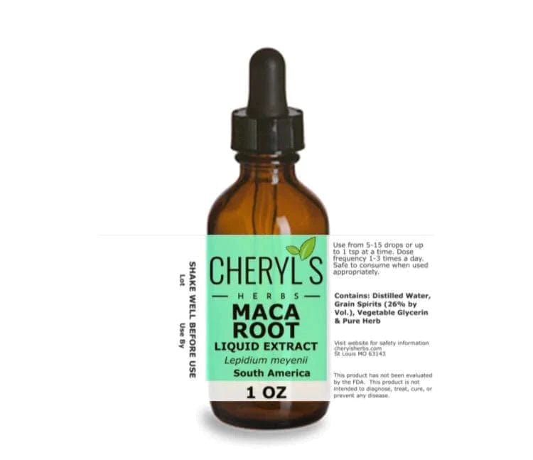 Maca Root Liquid Extract | Maca Supplement - Cheryls Herbs