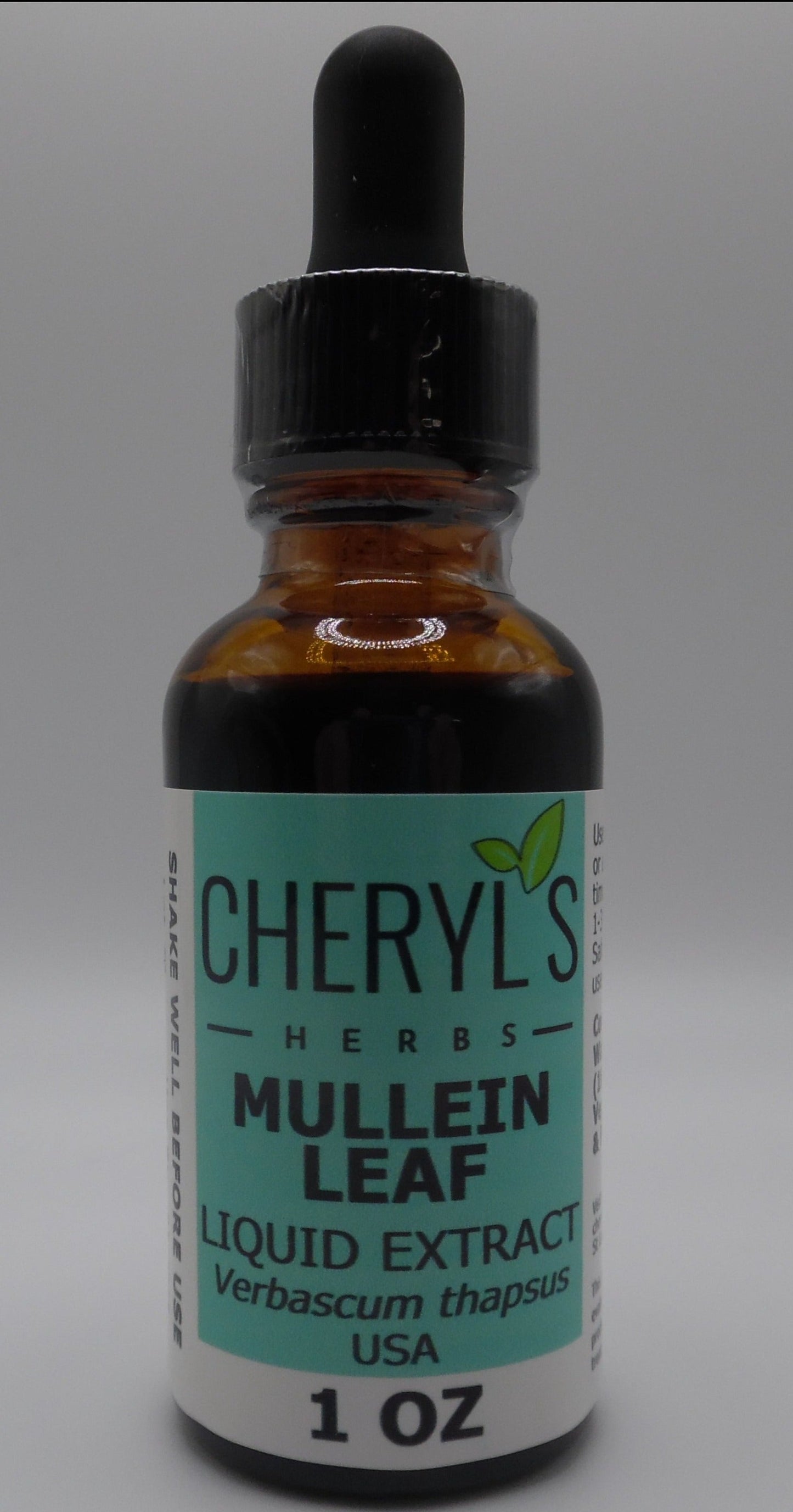 Cheryl's Herbs Mullein Leaf (Verbascum Thapsus) Liquid Extract- Supports Respiratory Health