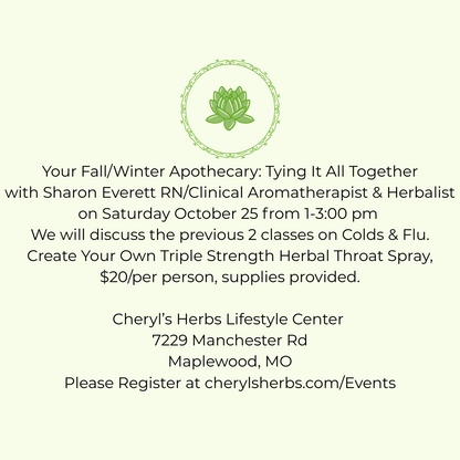 Fall and Winter Apothecary: Tying It All Together