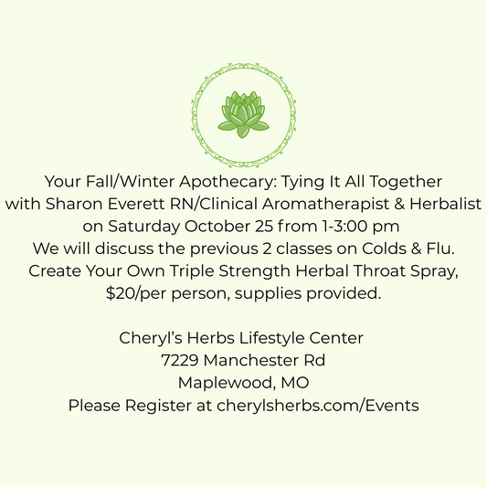 Fall and Winter Apothecary: Tying It All Together