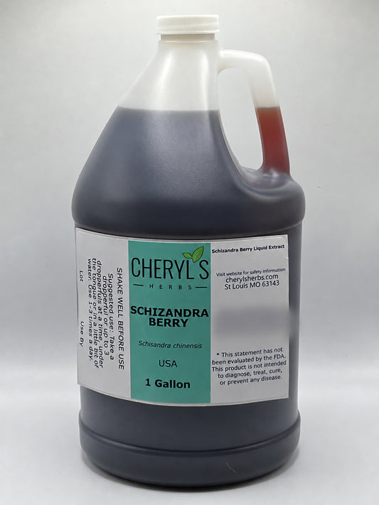 Cheryl’s Herbs schizandra gallon container