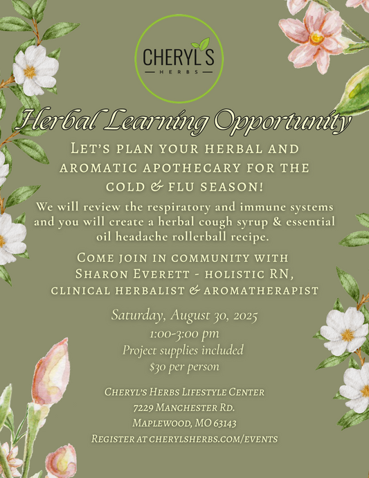 Cold and Flu Season Apothecary Building Workshop