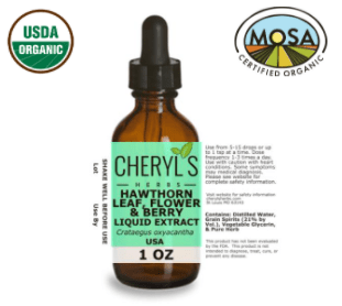 HAWTHORN LEAF, FLOWER, BERRY LIQUID EXTRACT - ORGANIC - Cheryls Herbs