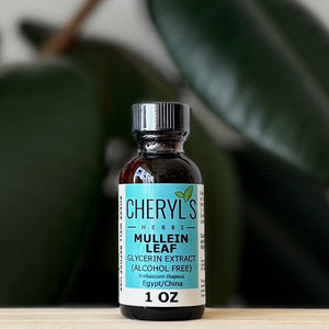Cheryl's Herbs Mullein Leaf  (Verbascum Thapsus) Glycerin Extract - Organic- Supports Respiratory Health