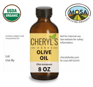 OLIVE EXTRA VIRGIN OIL - ORGANIC - Cheryls Herbs