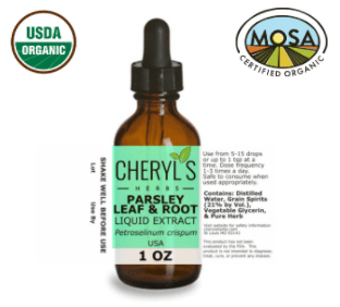 PARSLEY LEAF AND ROOT LIQUID EXTRACT * - ORGANIC - Cheryls Herbs