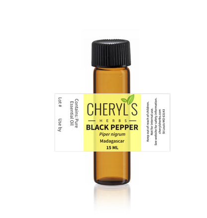 BLACK PEPPER ESSENTIAL OIL - Cheryls Herbs